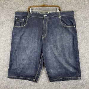 Evolution In Design Jean Shorts Mens Size 48 Blue Baggy Y2K Denim Hip Hop